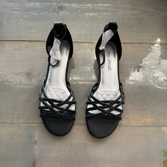 Easy Street Black Tarrah Dress Sandals Sz 6.5M NIB - Picture 7 of 13